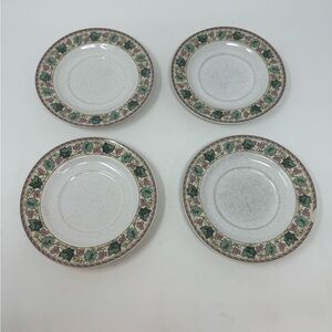 4 Piece Vintage CHRISTOPHER STUART Y2220 BERKSHIRE SAUCERS THAILAND USED GHA1